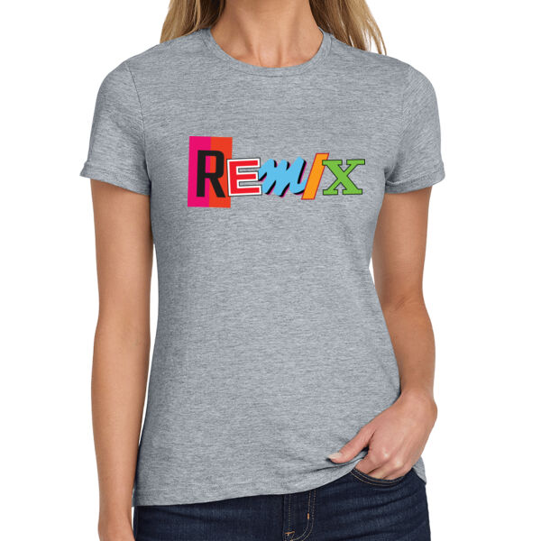 Remix Basketball Softstyle Ladies T-Shirt Thumbnail