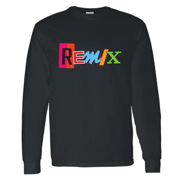 Remix Basketball Heavy Cotton 100% Cotton Long Sleeve T Shirt Thumbnail