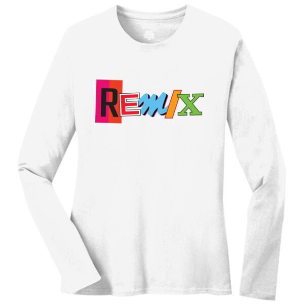 Remix Basketball Ladies Long Sleeve Core Cotton Tee Thumbnail